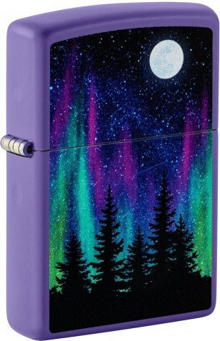 Zippo Lights Αντιανεμικός Αναπτήρας Φλόγας σε Μωβ χρώμα