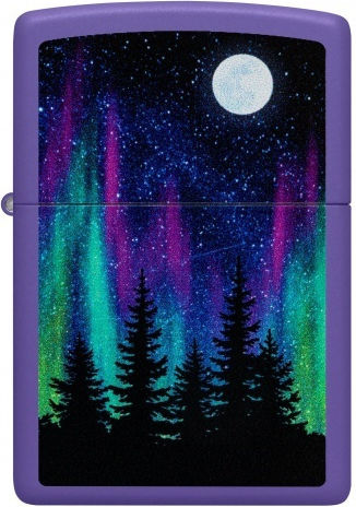 Zippo Lights Αντιανεμικός Αναπτήρας Φλόγας σε Μωβ χρώμα