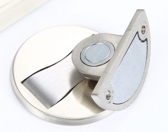 Închizător magnetic pentru ușă Zola, oțel inoxidabil, grosime 5 mm, argintiu