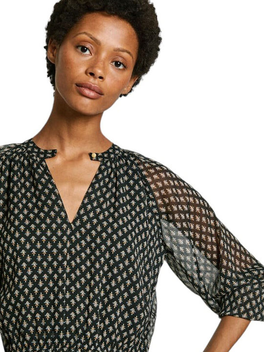 Rochie De Vară Pentru Femei Mini Rochie-Cămașă Neagră
