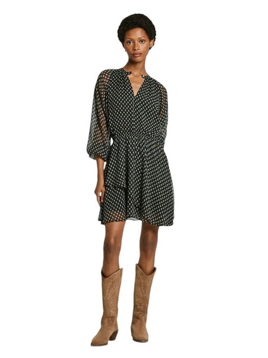 Rochie De Vară Pentru Femei Mini Rochie-Cămașă Neagră