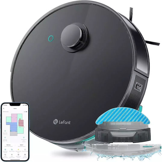 Lefant N3 Robot Vacuum for Vacuuming & Mopping with Wi-Fi Black