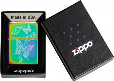 Zippo Butterfly Windproof Lighter Flame Multicolour