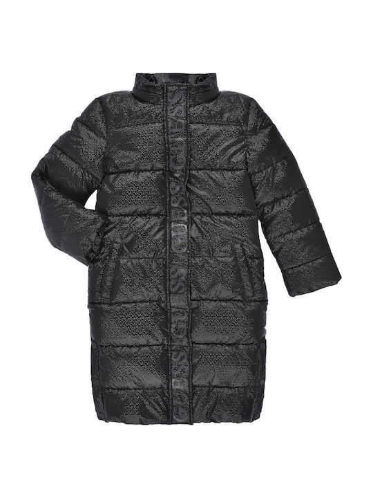 Geci Pentru Copii Casual Lung cu Glugă Negru