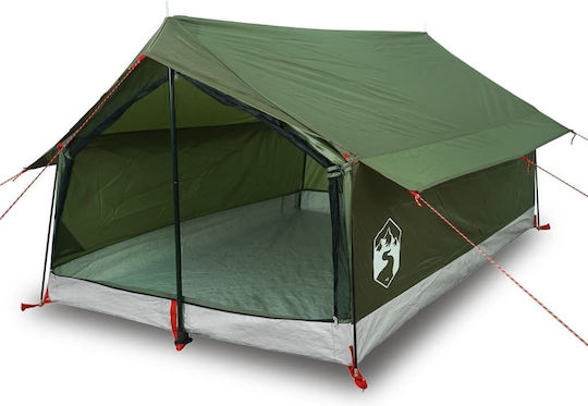 vidaXL Summer Camping Tent Green for 2 People 200x124x98cm Olive - Green