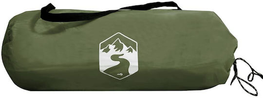 vidaXL Къмпинг шатра Зелен за 2 Човека 200x124x98см. Маслинено - Зелено