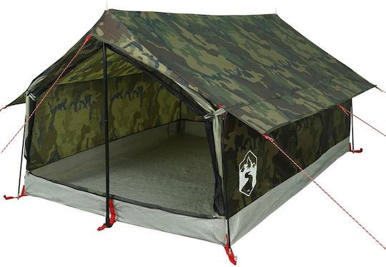 vidaXL Σκηνή Camping Πράσινη για 2 Άτομα 200x124x98εκ. Πράσινο