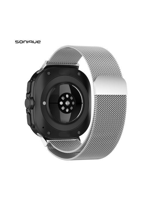 Λουράκι Stainless Steel Milanese Classic Sonique Samsung Galaxy Watch 7 Ultra 47mm Ασημί 5210312045209 Λουράκι Stainless Steel Milanese Classic Sonique Samsung Galaxy Watch 7 Ultra 47mm Ασημί 5210312045209