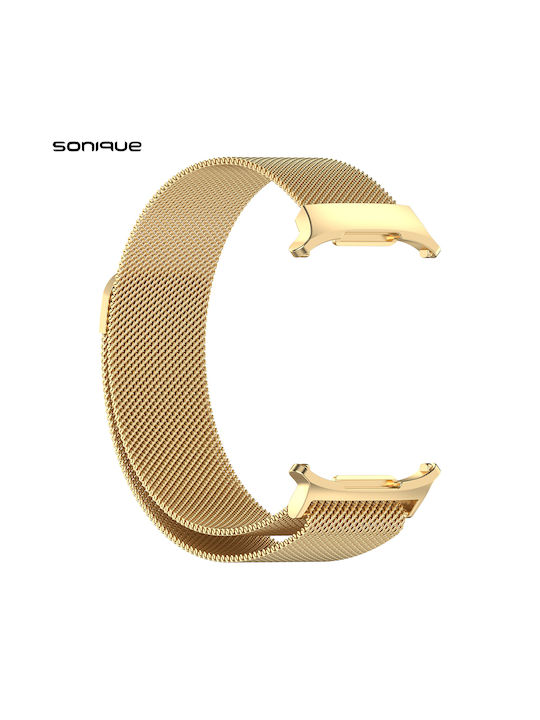 Stainless Steel Milanese Classic Sonique Strap for Samsung Galaxy Watch 7 Ultra 47mm Gold 5210312045223