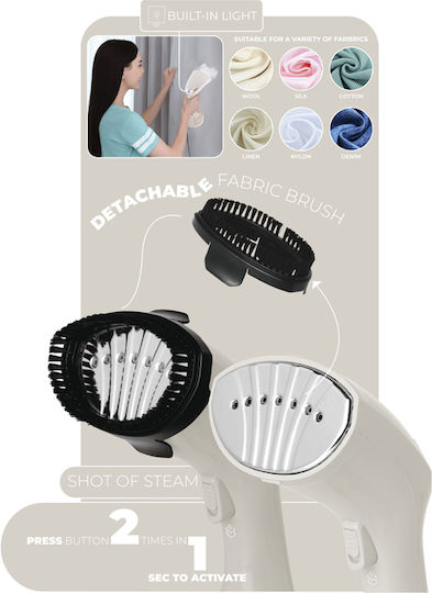 Berlinger Haus Kleiderdampfer Hand 1500W mit Behälter 250ml