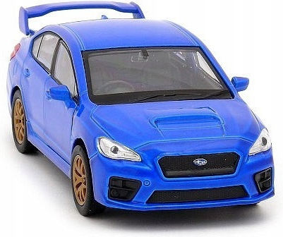 Welly Subaru Impreza WRX STI Spielzeugauto Rot Maßstab 1:36