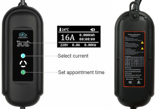 Andaiic Portable 3.5kW Charging Station with Built-in Cable Type 2