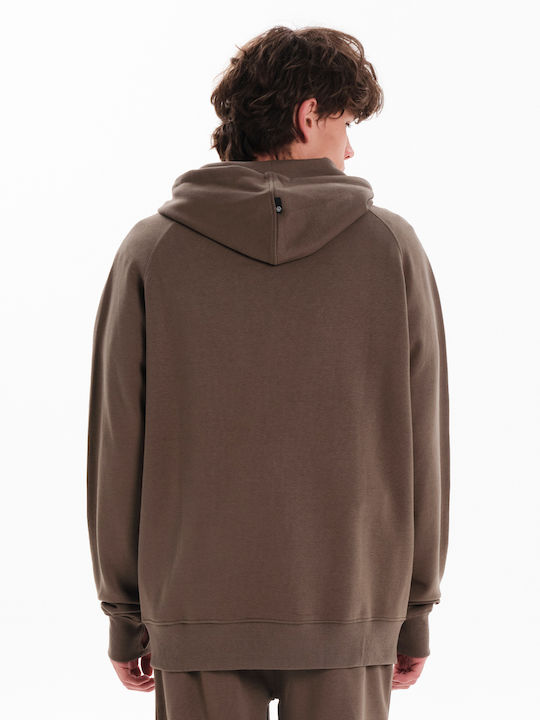 Cardigan With Hood Olive Green