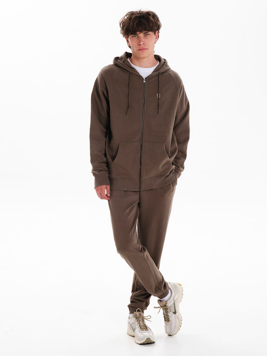 Cardigan With Hood Olive Green