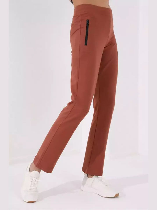 Tommy Life Women's Sweatpants Cinnamon