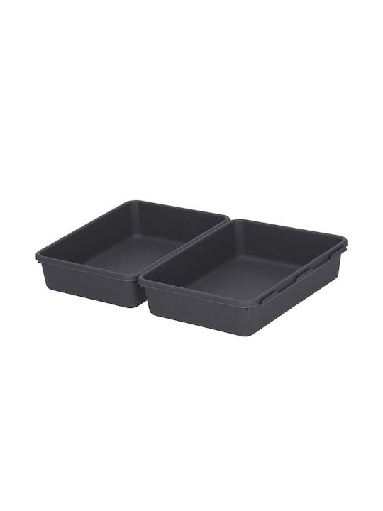 Organizator pentru Sertar de Bucătărie 8 Piese Negru
