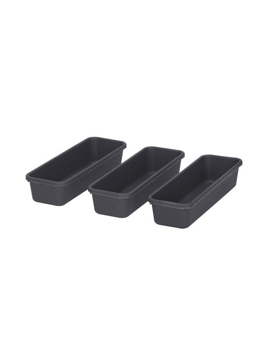 Organizator pentru Sertar de Bucătărie 8 Piese Negru