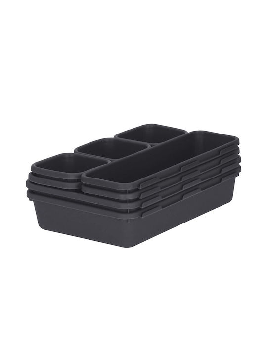 Organizator pentru Sertar de Bucătărie 8 Piese Negru