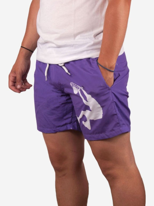 Yumese Men's Swimwear Shorts Purple