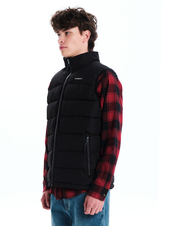 Sleeveless Winter Jacket Puffer Black