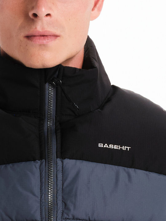Sleeveless Winter Jacket Puffer Navy Blue