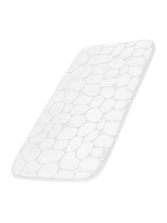 Αντιολισθητικό Πατάκι Μπάνιου White 80x50εκ.