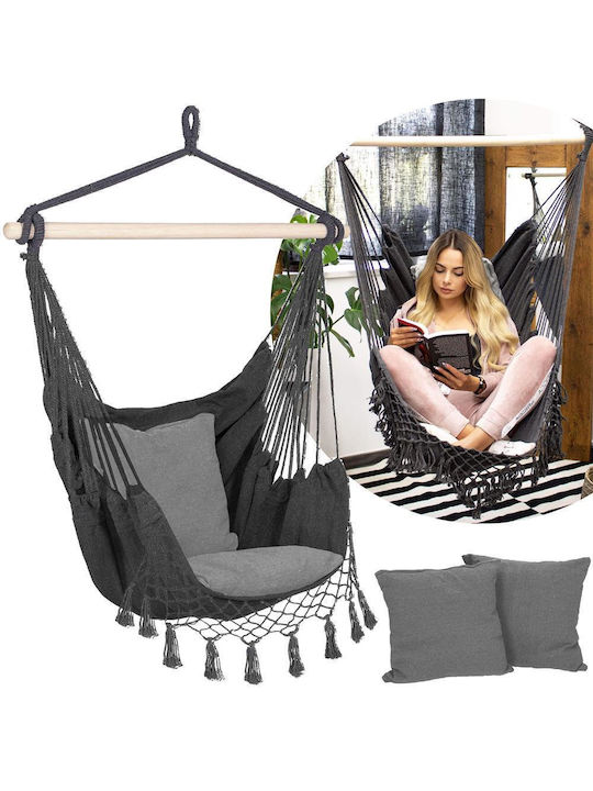 Single Hammock Gray 130x100cm