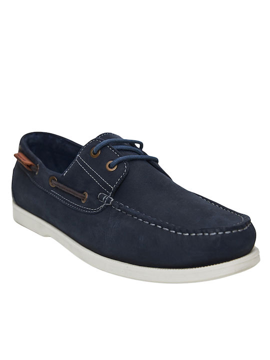 Wrangler Men's Leather Moccasins Blue