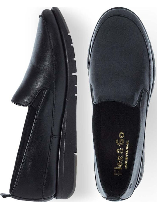 Women's Slip-On Leather Black