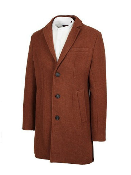 La Pupa Men's Coat Terracotta