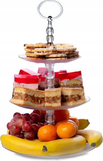 Kadax Two-Tier Cake Fruit Dessert Plate