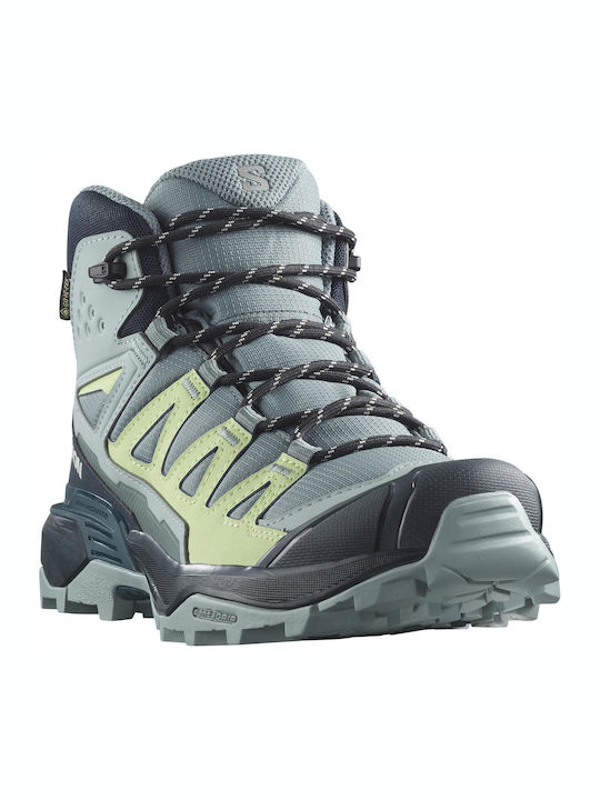 Salomon X Ultra 360 Mid GTX Damen Wanderschuhe Wasserdicht mit Gore-Tex-Membran Graue