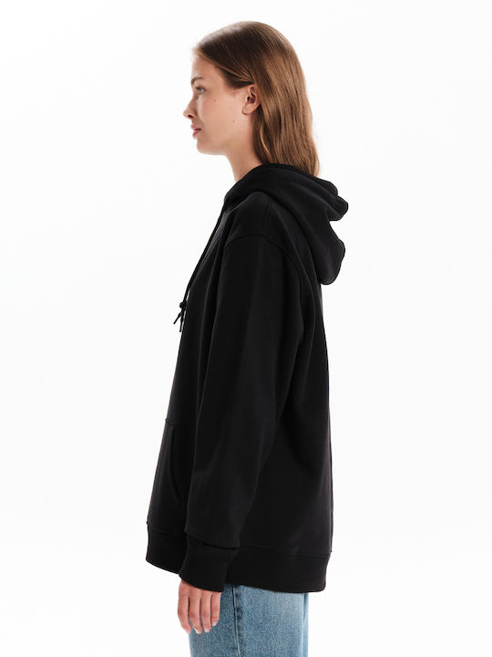Women's Sweatshirt Hooded Black