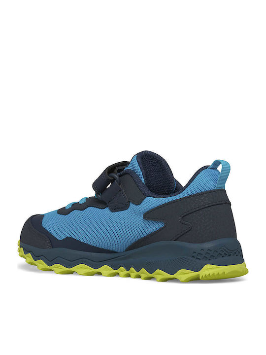 Peregrine Kids Sports Shoes Running with Hoop & Loop Closure Blue