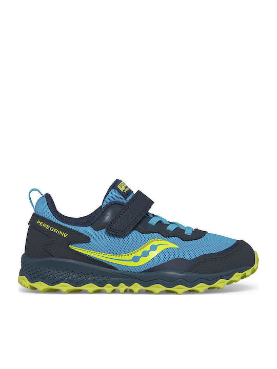 Peregrine Kids Sports Shoes Running with Hoop & Loop Closure Blue