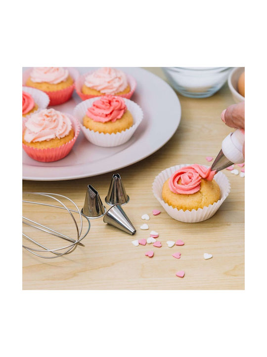 Set de Patiserie Platou Rotativ 106 Piese Șabloane Decorare Prăjituri