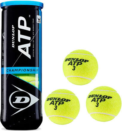 Dunlop ATP Championship Practice Tennis Balls 3pcs