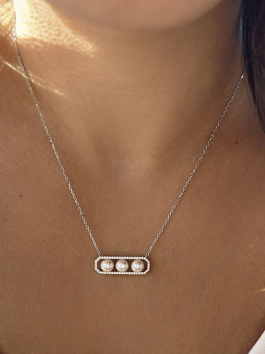 Charm cu Perle & Zirconiu