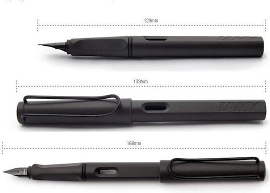 Lamy Safari Fountain Pen Extra Fine Grey Plastic with Black Ink