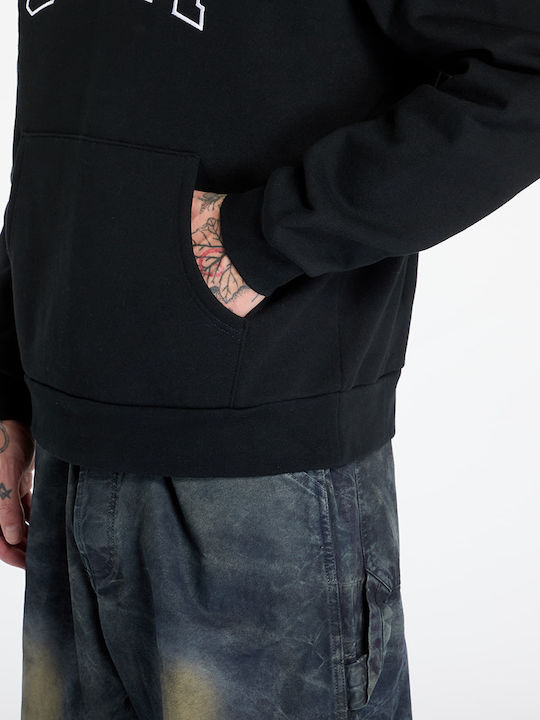 Extra Heavy Sweatshirt with Hood Black