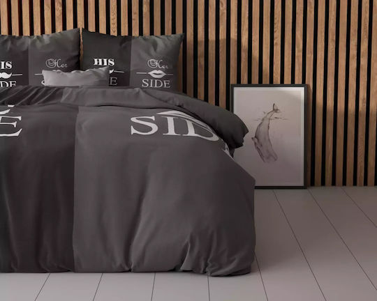 Sleeptime Duvet Cover Set Queen with 2 Pillowcases 240x220 Black