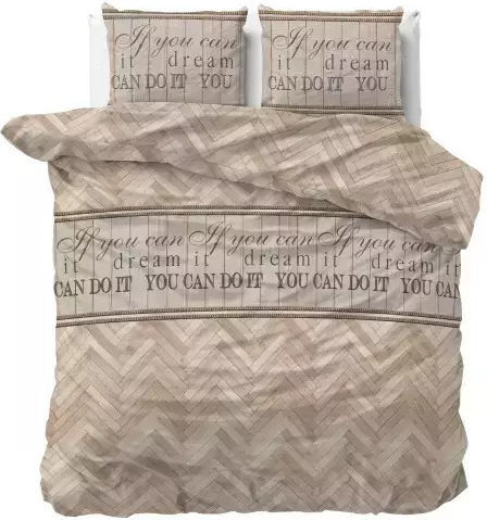 Sleeptime Duvet Cover Set Queen with 2 Pillowcases 240x220 Beige