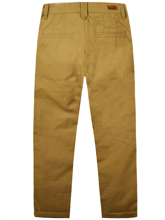 Energiers Kids Chino Fabric Trousers Brown/Beige