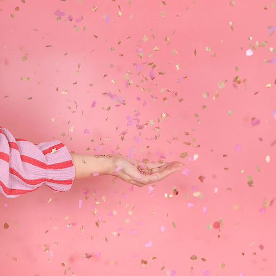 Stars Confetti Cannon Pink