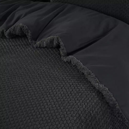 Sleeptime Παπλωματοθήκη Υπέρδιπλη 240x220 Ανθρακί