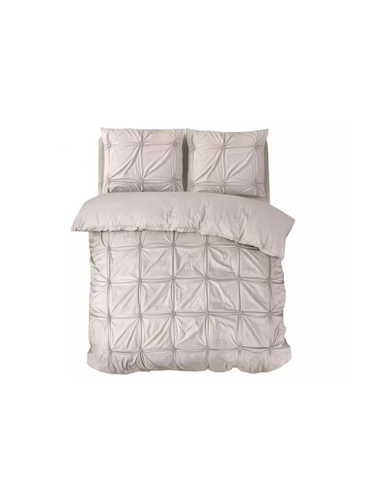 Sleeptime Παπλωματοθήκη Διπλή 200x200 Taupe
