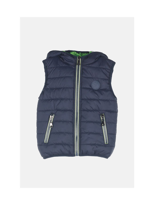 Joyce Kids Casual Jacket Sleeveless Double Sided Navy