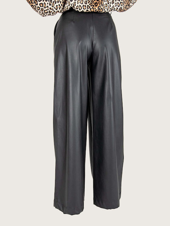 Innocent Women's Leather Trousers Black