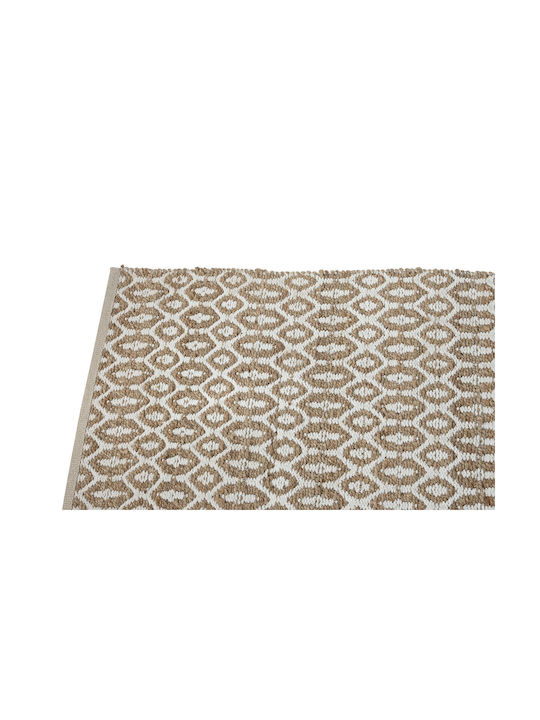 Home Esprit Rug Rectangular Summer White Brown