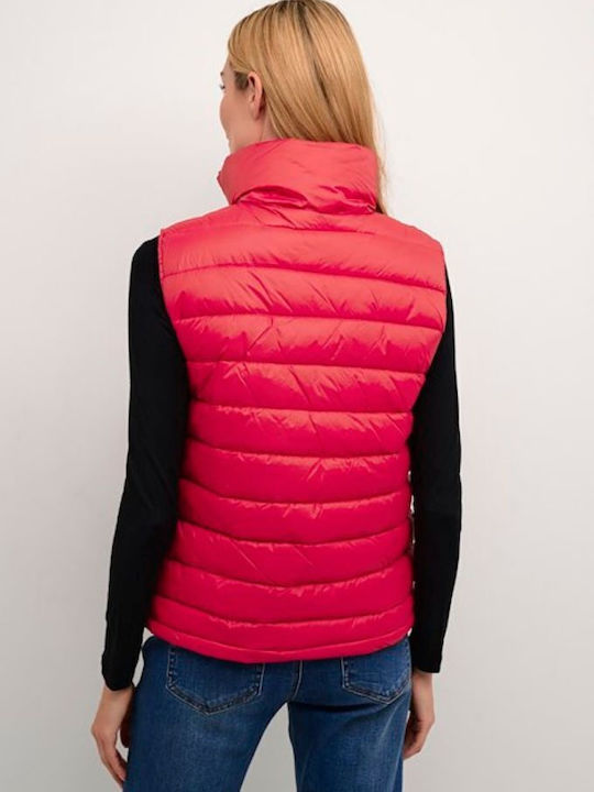 Kaffe Women's Short Lifestyle Jacket for Winter Light Red